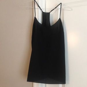 Black razor back camisole